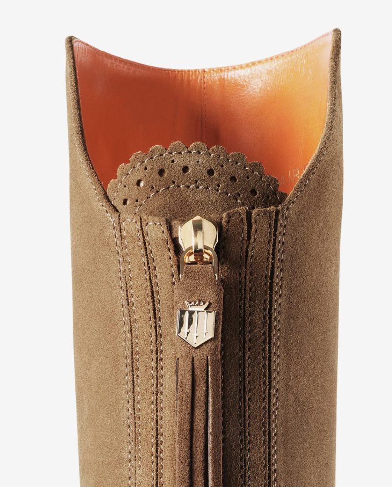 Fairfax and Favor Amira Suede Flat Tan size 36-2